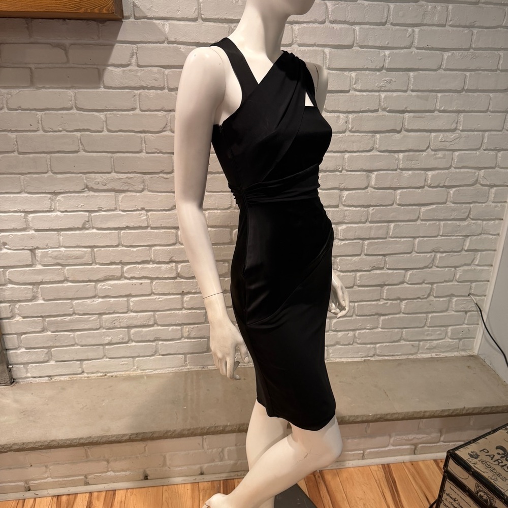 REISS Black Asymmetrical One Shoulder Cocktail Size 4 NWT Bodycon - Picture 10 of 15